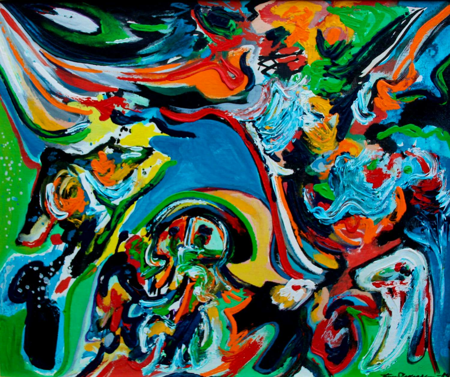 Finn Pedersen - Ingelijste olieverf op board - 1984 kopen? Bied vanaf 799!