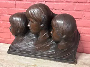 Georges Wasterlain - 3 kinderhoofdjes in terracotta kopen? Bied vanaf 249!