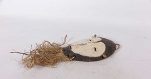 Lega - Houten mannenbond paspoortmasker met baard kopen? Bied vanaf 1!