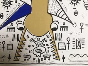 Henk de Bouter - Kruisdraak - gesign. zeefdruk kopen? Bied vanaf 59!