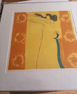 Jules Bekker - Zeefdruk, Titel, Galathea verkocht voor € 40!