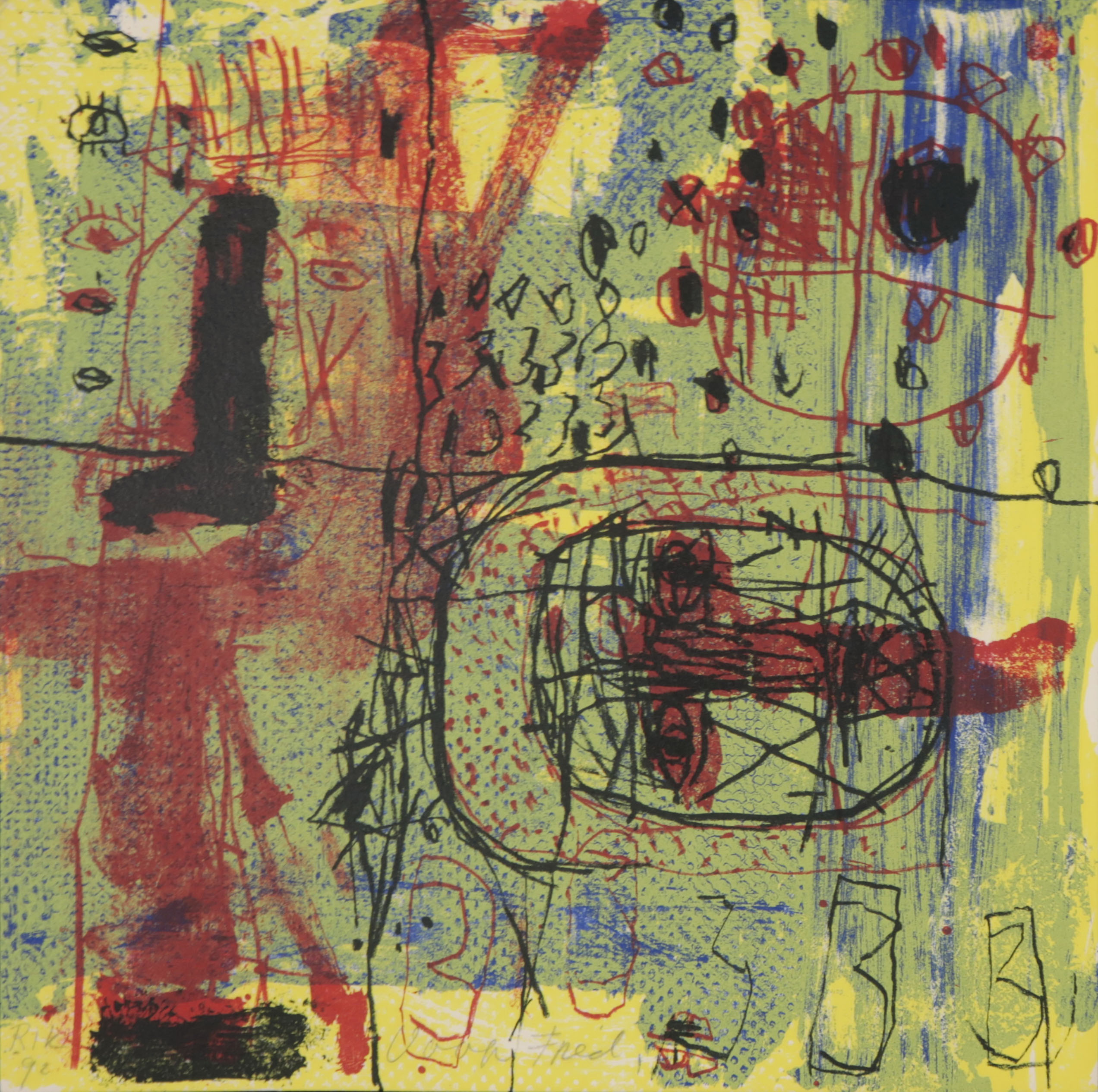 Rik van Iersel - Litho, Z.T. kopen? Bied vanaf 20!