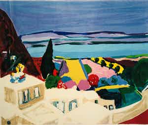 Amos Yaskil - zonder titel maar met lijst! verkocht voor € 125!