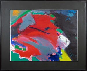 Franscz Witte - Acryl op papier, Spontaan - ingelijst kopen? Bied vanaf 35!