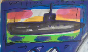 Dodog Soeseno - "Wipping away" Mens met dier.. kopen? Bied vanaf 95!