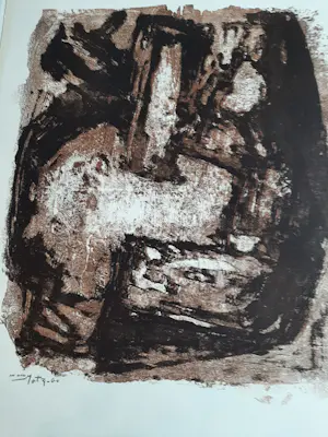 Wim Motz - Litho, Abstract kopen? Bied vanaf 30!
