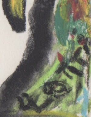 Lotti van der Gaag - gemengde techniek op papier | 'Molen én weiland in Holland' | 1992 kopen? Bied vanaf 300!