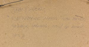 Niet of onleesbaar gesigneerd - Gemengde techniek op board, De Nieuwe Meer van boven - Ingelijst kopen? Bied vanaf 1!