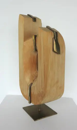 Frans Kokshoorn - Sculptuur van hout met metalen elementen kopen? Bied vanaf 150!