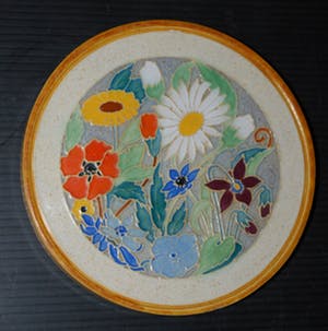 Faience- en Tegelfabriek Westraven - Ronde Cloisonne-tegel ⌀ 13.5 cm kopen? Bied vanaf 50!