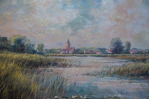 Jan Beaufort - polderlandschap kopen? Bied vanaf 1!