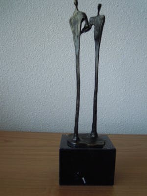 Corry Ammerlaan - Prachtige beeldje 2 personen "BEDANKT" kopen? Bied vanaf 45!