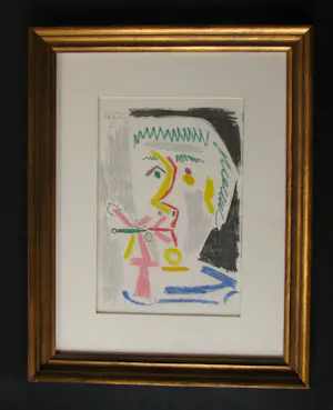 Pablo Picasso - UN HOMME AVEC UNE CIGARETTE VERTE kopen? Bied vanaf 300!