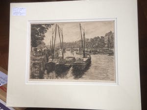 Louis Landre - Ets nr 1 Gezicht op Leuvenhaven Rotterdam kopen? Bied vanaf 95!