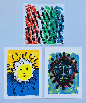 Buy Jef Diederen - lot van drie werken? Bid from 55!