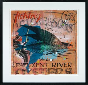 Suzanne van Soest - Zeefdruk, Flying fish - Ingelijst kopen? Bied vanaf 35!