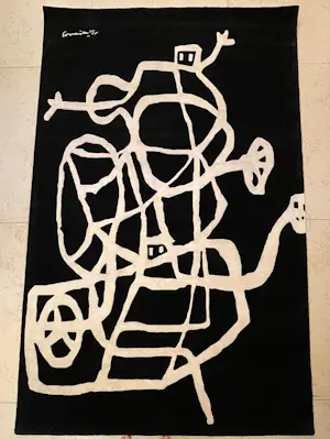 Corneille - Tapijt Cobra 1951 - Zwart - Oplage van 5 exemplaren met echtheidscertificaat kopen? Bied vanaf 2000!