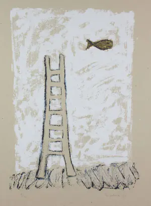 Ilja Walraven - Gemengde techniek, 7 steps to heaven - Ingelijst kopen? Bied vanaf 50!