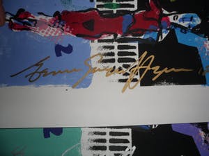 Espen Hagen - Gr Zeefdruk(49x135 cm) GOING TO WORK Hand gesigneerd kopen? Bied vanaf 60!