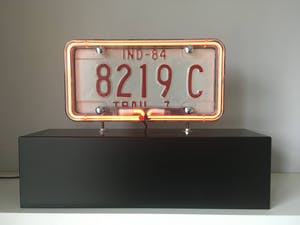 Jan Henderikse - Neon license plate kopen? Bied vanaf 995!