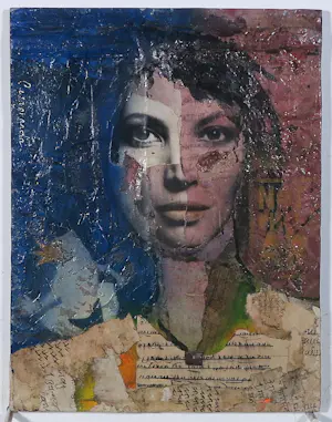 Patrizia Casagranda - Gemengde techniek / Collage op paneel, Zonder titel kopen? Bied vanaf 80!