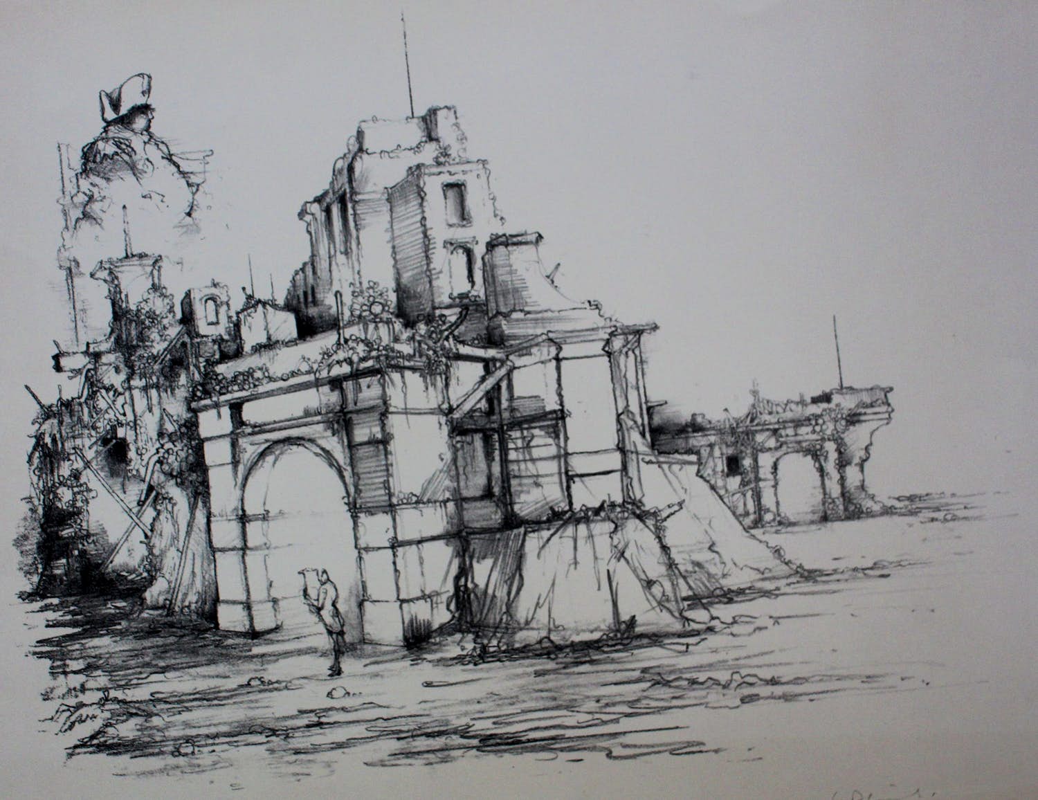 Dirkje Kuik - Litho: Voorstraat - 1989 verkocht voor € 40!