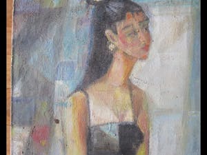 Niet of onleesbaar gesigneerd - Zittende vrouw kopen? Bied vanaf 10!