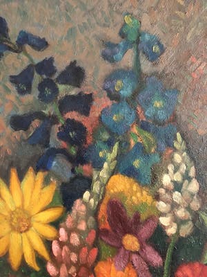 Louis Schrikkel - Boeket met donkere fond kopen? Bied vanaf 500!