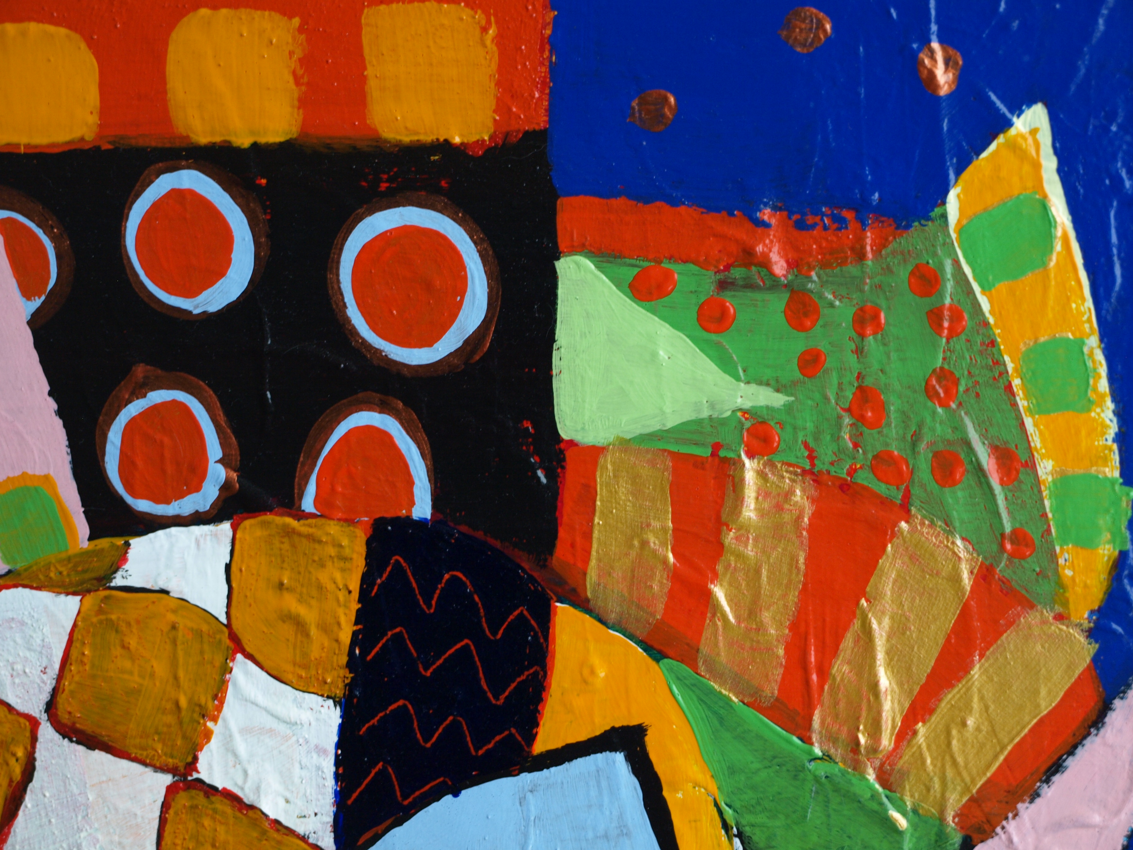 Gino Sauerbier - Acryl op doek , I Feel so good - ingelijst - GROOT - 100 x 100 cm kopen? Bied vanaf 150!