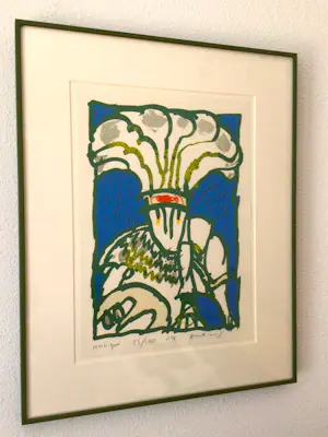Pierre Alechinsky - "Mardi Gras" - Lithographie - 1978 - 100 ex. - Ingelijst - Uitstekende staat kopen? Bied vanaf 650!