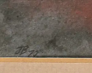 Jenny Boam-Young - Gemengde techniek, Rain near Poatina - Ingelijst kopen? Bied vanaf 35!