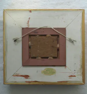 Jens Joppe - Miniatuurschilderij “Dorpje a/h water” , olieverf op panneel – 7 x 9 cm. kopen? Bied vanaf 100!