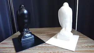 Niet of onleesbaar gesigneerd - Art Deco (stijl) duivenpaar zwart/wit kopen? Bied vanaf 10!