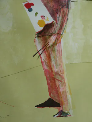 Constant - Ingelijste litho , Zelfportret , ‘De schilder’ – 1977 – 61,5 x 40,5 cm kopen? Bied vanaf 1!