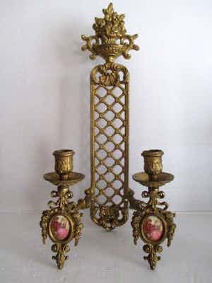 Wandkandelaar - Rokoko stijl verkocht voor € 50!