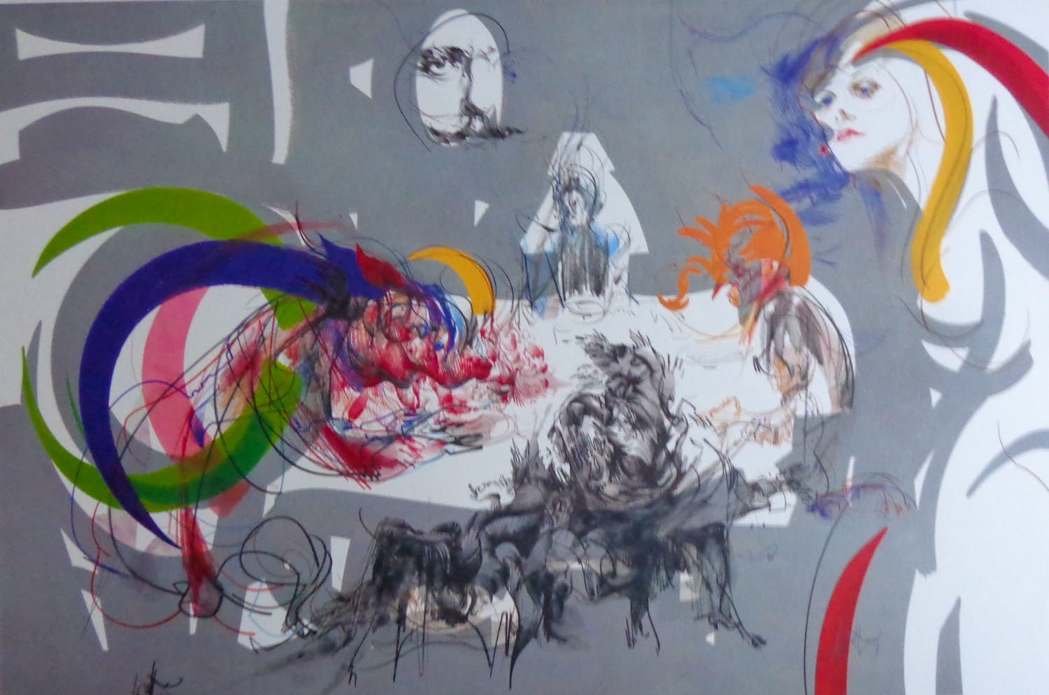 Raymond Moretti - L'HOMME DE LA MANCHA / KLEURLITHO / 52x71cm / SIG kopen? Bied vanaf 30!