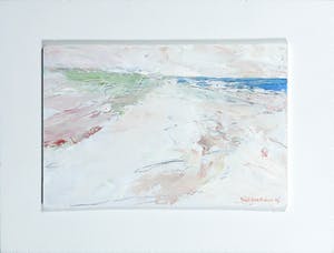 Paul Overhaus - Acryl op board, Tegen het duin - Ingelijst kopen? Bied vanaf 50!