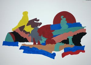 Henri Plaat - Gouache, Zonder titel (Groot) kopen? Bied vanaf 1!