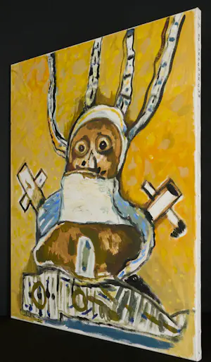 Lucebert - El Nacimiento - Groot werk in olieverf op doen kopen? Bied vanaf 6780!