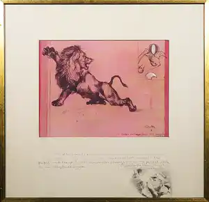 Gerti Bierenbroodspot - Gemengde techniek op papier, Zonder titel - Ingelijst verkocht voor € 100!