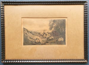 Herman Eduard Knaake - Op het Zelhemsche land (fraai gelijst) kopen? Bied vanaf 35!