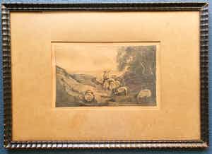 Herman Eduard Knaake - Op het Zelhemsche land (fraai gelijst) verkocht voor € 35!