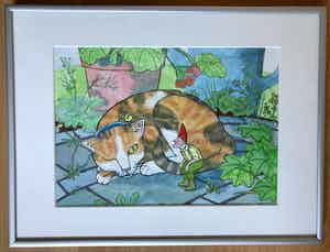 Ilse Meijerink - 3 illustraties bij het boek Pimmetje van Ton de Kort, gouache en potlood verkocht voor € 59!