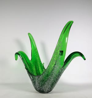 Niet of onleesbaar gesigneerd - Glas, Groene schaal kopen? Bied vanaf 1!