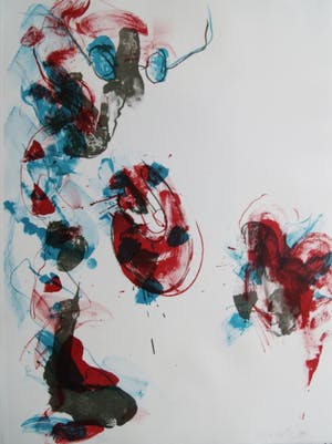 Ger Lataster - Kleurenlitho ' In het atelier' kopen? Bied vanaf 95!