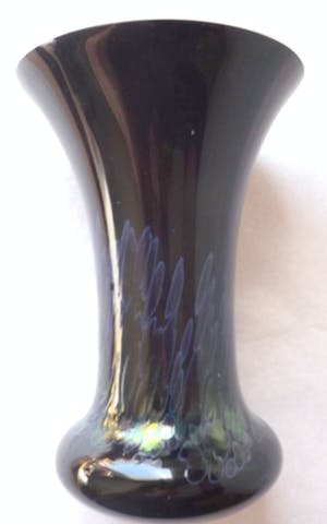 Curiosa - Erwin Eisch voor Glasblaserei Eisch Frauenau - design zwart/ blauwe - gesigneerd kopen? Bied vanaf 1!