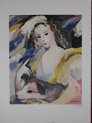 Marie Laurencin - La fille avec son chien kopen? Bied vanaf 25!