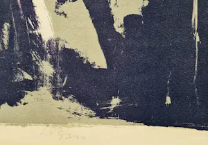 Wally Elenbaas - Grote jaren 60 kleuren - litho - expressionistische abstract - potloodgesigneerd kopen? Bied vanaf 46!