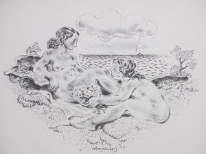 Wilm Wouters - Baadsters aan de kust - Litho kopen? Bied vanaf 1!