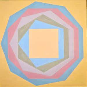 Ernst Vijlbrief - Ernst Vijlbrief: Gouache. Abstracte compositie verkocht voor € 5!